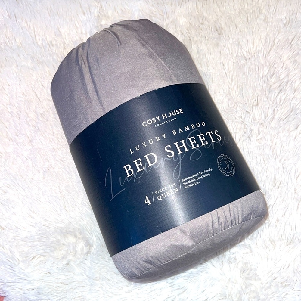 COSY HOUSE LUXURY BAMBOO BED SHEETS (QUEEN)